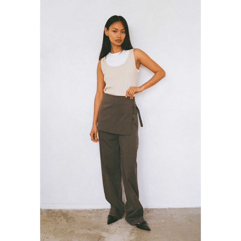 COMMONPLACE ESSENTIALS Millie Double Layer Tank image number 3